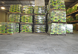 Product stored at warehouse